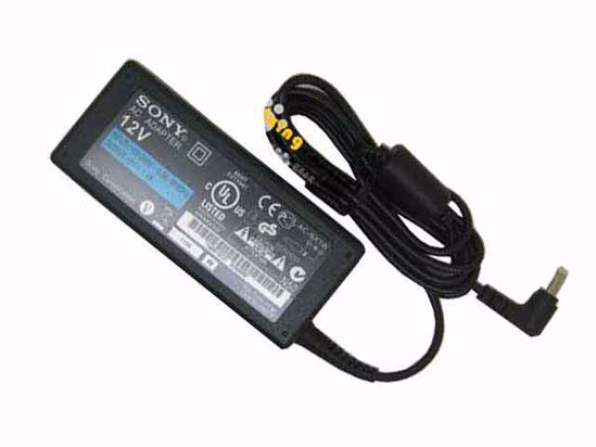 Sony AC Adapter (Sony) AC Adapter 5V-12V 12V 1.4A, Barrel WP, 2P, New