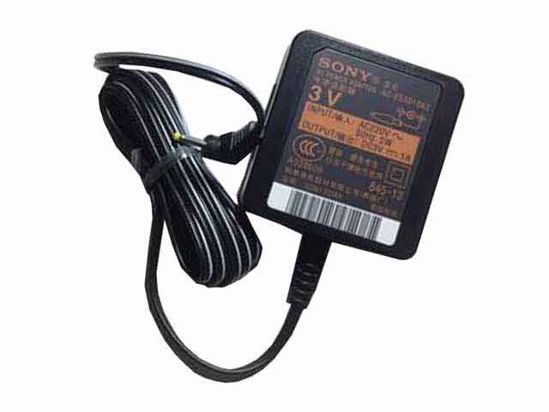 Sony AC Adapter (Sony) AC Adapter 5V-12V 3V 1A, 2.5/0.7mm, US 2P Plug, New