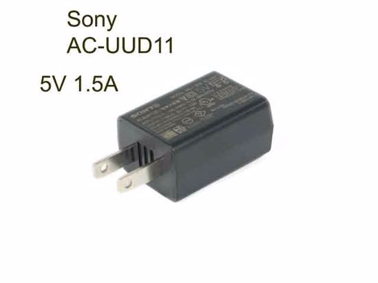 Sony AC Adapter (Sony) AC Adapter 5V-12V 5V 1.5A, USB Port, US 2P Plug, New