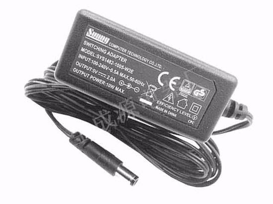 Sunny SYS1482-1005-W2E AC Adapter 5V-12V 5V 2A, 5.5/2.1mm, EU 2P Plug, New