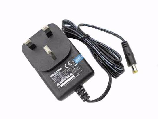 Toshiba AC Adapter (Toshiba) AC Adapter 5V-12V 12V 1.5A, 5.0/3.0mm WP, UK 3P Plug, New