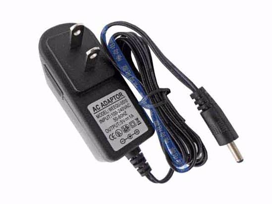 WEEQU WEEQU-0510 AC Adapter 5V-12V 5V 1A, 3.5/1.35mm, US 2P Plug, New