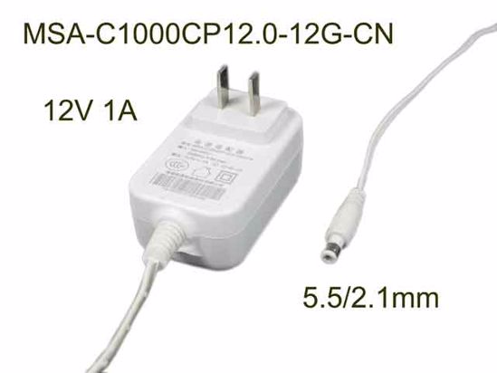 ACP Other Brand AC Adapter 5V-12V 12V 1A, Barrel 5.5/2.1mm, US 2-Pin Plug