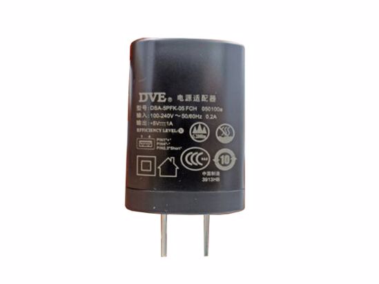 DVE DSA-5PFK-05 AC Adapter 5V-12V DSA-5PFK-05