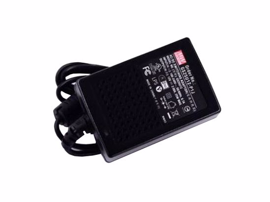 Mean Well GS25U12 AC Adapter 5V-12V GS25U12, GS25U12-P1J