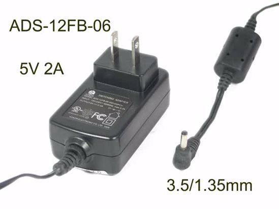 Honor ADS-12FB-06 AC Adapter 5V-12V 5V 2A, 3.5/1.35mm, US 2P