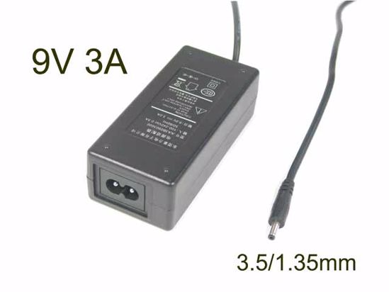 ACP OEM Power AC Adapter 5V-12V 9V 3A, 3.5/1.35mm, 2-Prong, New