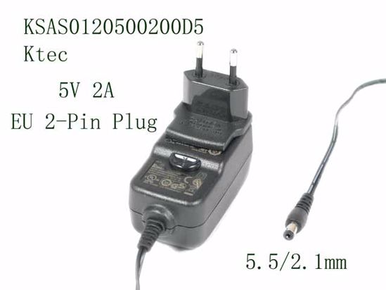 Ktec KSAS0120500200D5 AC Adapter 5V-12V