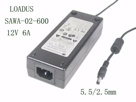 LOADUS SAWA-02-600 AC Adapter 5V-12V SAWA-02-600