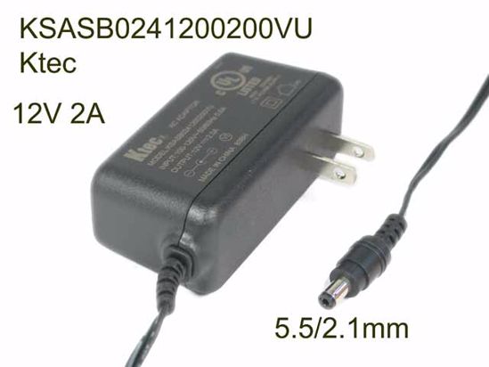 Ktec KSASB0241200200VU AC Adapter 5V-12V KSASB0241200200VU