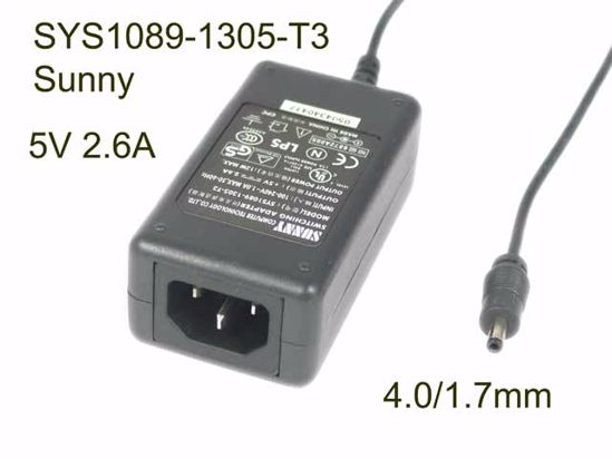 Sunny SYS1089-1305-T3 AC Adapter 5V-12V SYS1089-1305-T3