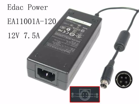 Edac Power EA11001A-120 AC Adapter 5V-12V EA11001A-120