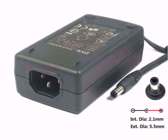 DVE DSA-0421S-05 AC Adapter 5V-12V 5V 4A, 5.5/2.1mm, C14