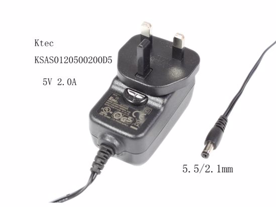 Ktec KSAS0120500200D5 AC Adapter 5V-12V