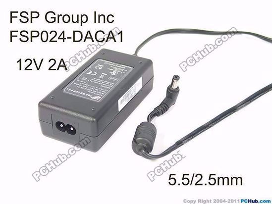 FSP Group Inc FSP024-DACA1 AC Adapter 5V-12V 12V 2A, 5.5/2.5mm, 2-Prong