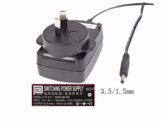 PHIHONG PSC11R-050, PSAA10R-050,AC Adapter 5V-12V 5V 2A, Barrel 3.5/1.5mm, AU 2-Pin Plu