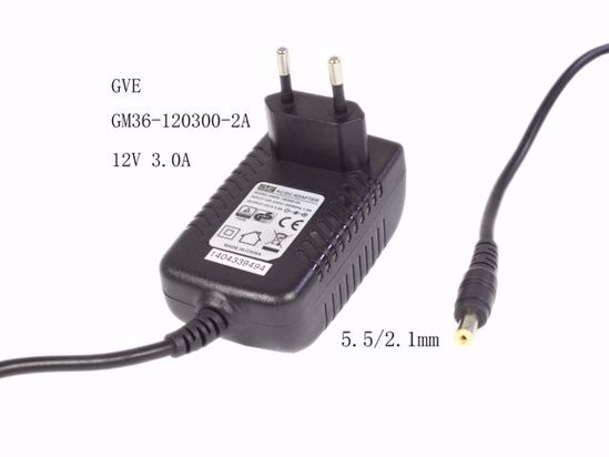 GVE GM36-120300-2A AC Adapter 5V-12V