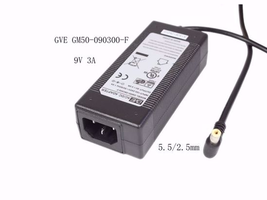 GVE GM50-090300-F AC Adapter 5V-12V GM50-090300-F