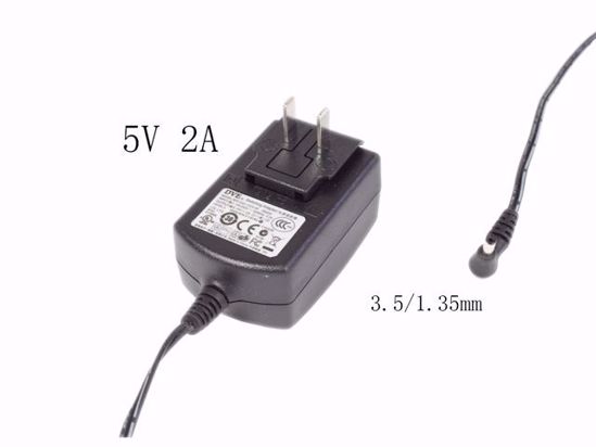 DVE DSA-12CA-05 AC Adapter 5V-12V 5V 2A, 3.5/1.35mm, US 2P Plug, New