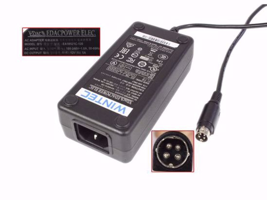 Edac Power EA10521C-120 AC Adapter 5V-12V EA10521C-120