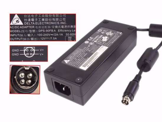 Delta Electronics DPS-90FB AC Adapter 5V-12V DPS-90FB A