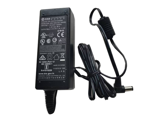 HOIOTO ADS-18SG-09-2 AC Adapter 5V-12V 9V 1A, 5.5/2.5mm, 2P, New