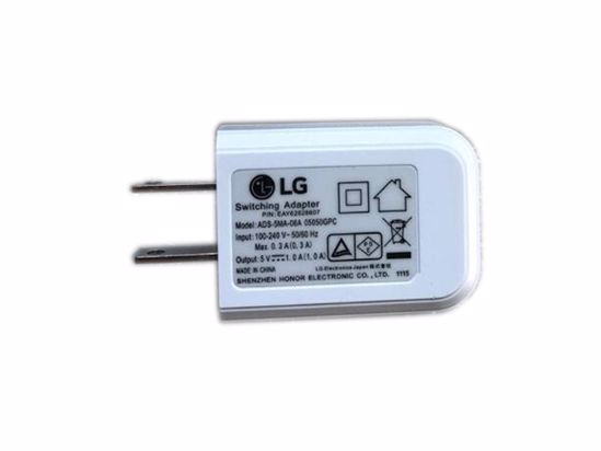 LG Common Item (LG) AC Adapter 5V-12V ADS-5MA-06A, EAY62628607, While