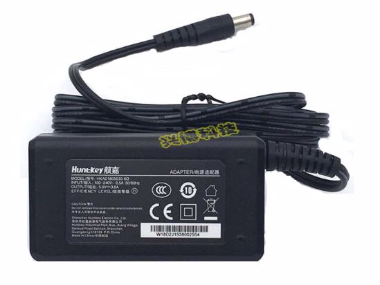 Huntkey HKA01805030-8D AC Adapter 5V-12V HKA01805030-8D