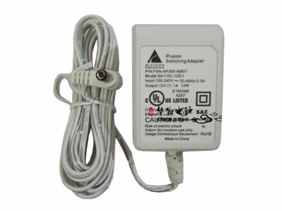 iFusion SA110C-12S-1 AC Adapter 5V-12V SA110C-12S-1, FSN-AP300-AM01, While