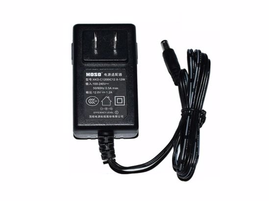 MOSO XKD-C1200IC12-12W AC Adapter 5V-12V XKD-C1200IC12-12W