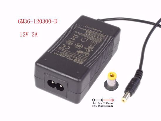 Other Brands GM36-120300-D AC Adapter 5V-12V GM36-120300-D