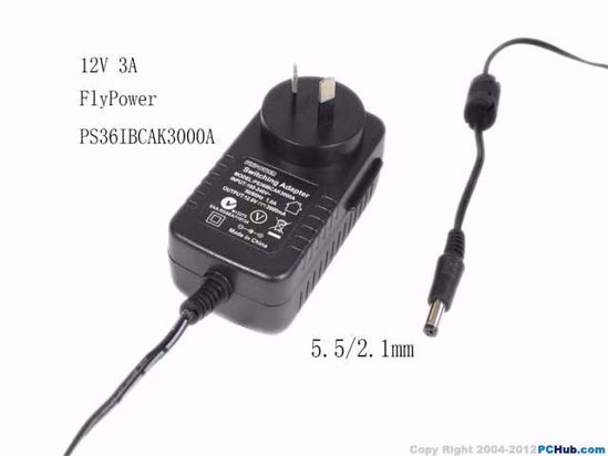 FlyPower PS36IBCAK3000A AC Adapter 5V-12V PS36IBCAK3000A