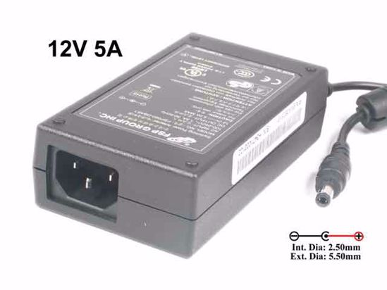 FSP Group Inc FSP060-DBAB11 AC Adapter 5V-12V 12V 5A, Barrel 5.5/2.5mm, IEC C14