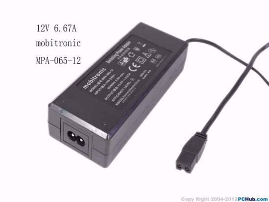 mobitronic MPA-065-12 AC Adapter 5V-12V MPA-065-12