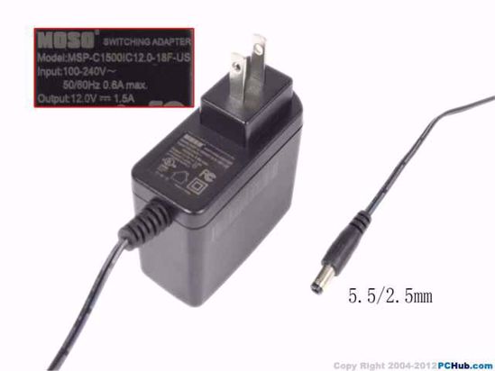 MOSO MSP-C1500IC12.0-18F-US AC Adapter 5V-12V MSP-C1500IC12.0-18F-US