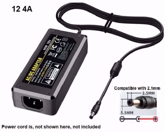 ACP OEM 12040, AC Adapter, 12V 4A, 5.5/2.5mm