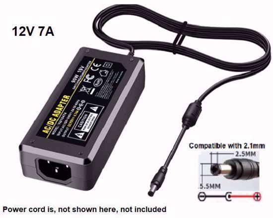 ACP OEM 12070, AC Adapter, 12V 7A, 5.5/2.5mm