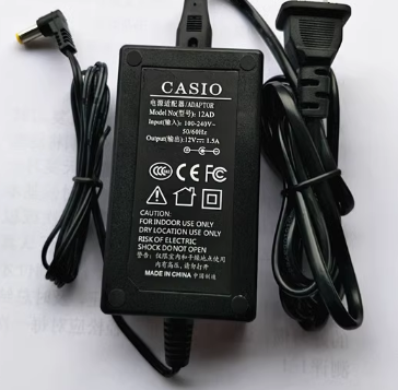 *Brand NEW*Original Casio 12V 1.5A AC ADAPTER AD-12CL for WK-1600 1630 1800 3000 Power S