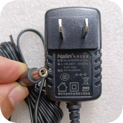 *Brand NEW*Nalin 9V 500MA power adapter MLA050090W1C6 effects pedal with internal negati