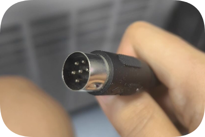 *Brand NEW* round port 6-pin transformer cable 24V3.3A SSINPRO TPSPU80B-108-PD06 power a