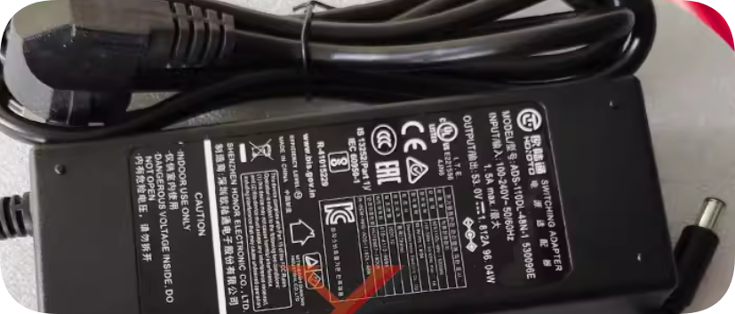 *Brand NEW*HOIOTO ADS-110DL-48N-1 530096E Charging Cable with Pin Transformer 53V 1.812A