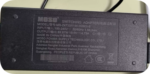 *Brand NEW* Compatible Replacement Power Adapter for MOSO MS-Z4730R190-090C0-E, 19V 4.7
