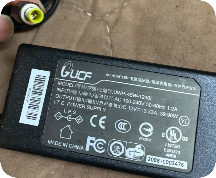 *Brand NEW*ATS050T-A120 UWP-45W-1240I 12V 3.33A AC ADAPTER Power Supply