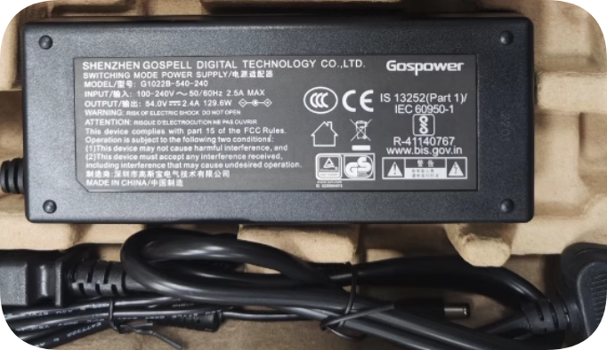 *Brand NEW*Ruiji DC54V 2.4A AC ADAPTER G1022B-540-240 RG-ES209C-P Power Supply
