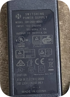 *Brand NEW*Original 12.0V4.0A AC ADAPTER XH1200-4000 Power Supply