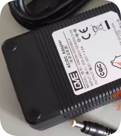 *Brand NEW*GVE Crown Yuda 52V 4.6A Power Adapter GM250-5200460-F Charging Cable DC-DC Tr