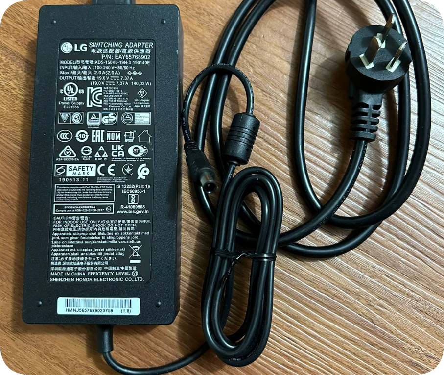 *Brand NEW*19.0V 7.37A 140.03W LG ADS‑150KL‑19N‑3 Switching Power Adapter DC Round Barre
