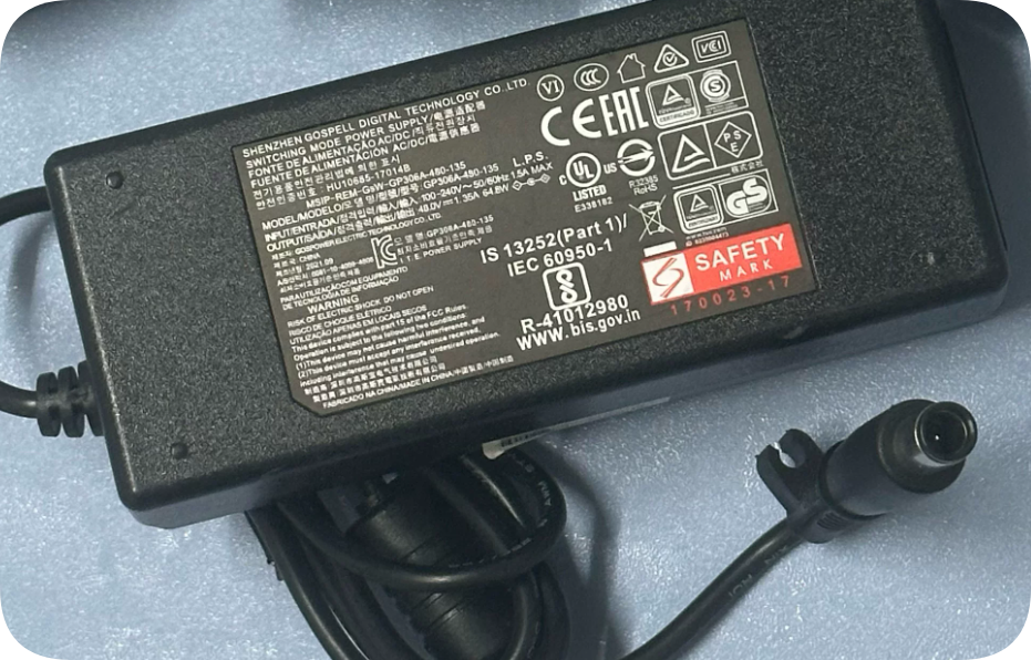 *Brand NEW*48V 1.35A, 64.8W Replacement Power Adapter HU10585‑17014B GP306A‑480‑135 for