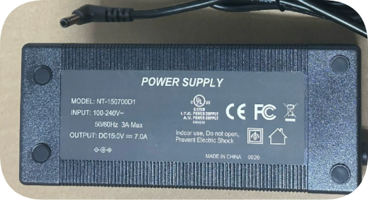*Brand NEW**Brand NEW* Power Supply Adapter NT-150700D1 (DC 15.0V 7.0A, Right-Angle Roun