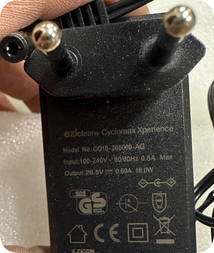 *Brand NEW*Hongqi Robot Vacuum Cleaner Power Cord European Standard 26.5V 0.69A Charger